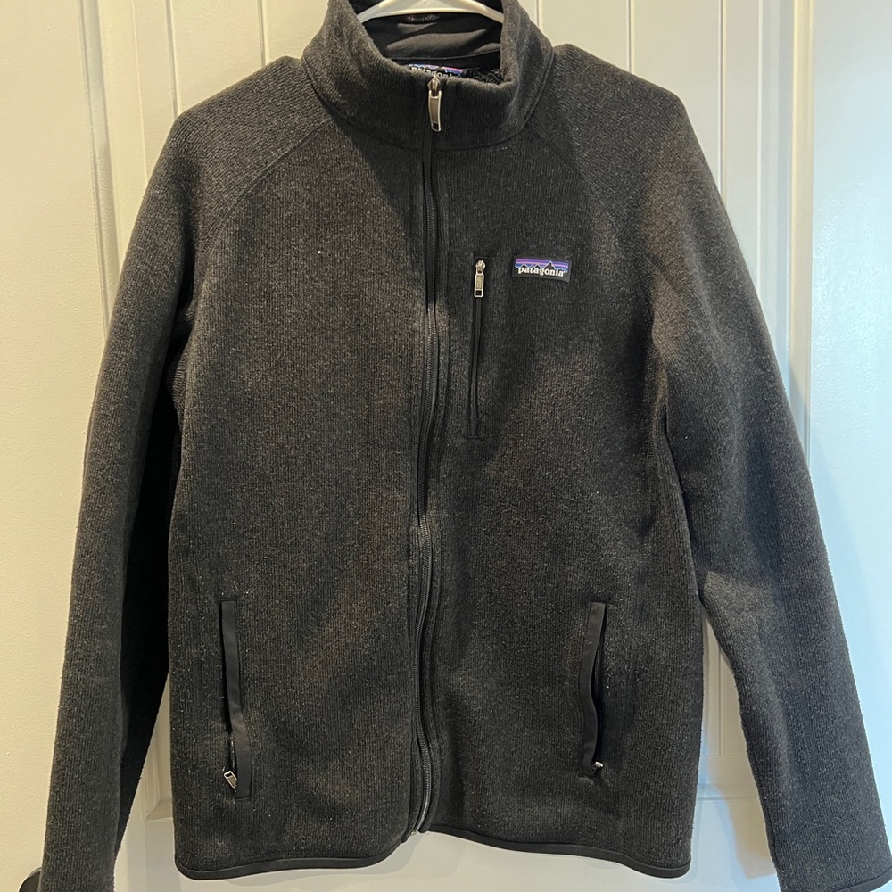 Patagonia Gray Full-Zip Fleece Jacket
